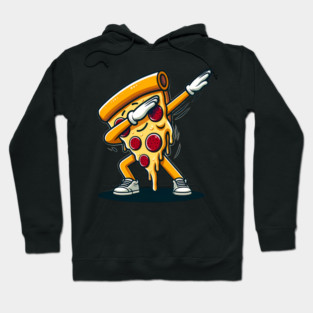 Funny Dabbing Pizza, Dancing Pizza Pose Hoodie