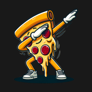 Funny Dabbing Pizza, Dancing Pizza Pose T-Shirt