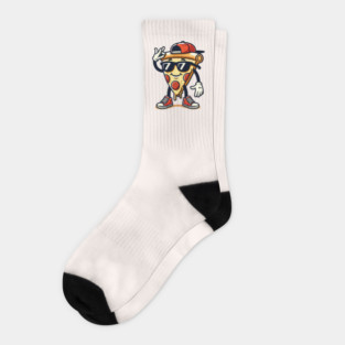 Funny Dabbing Pizza, Dancing Pizza Pose Socks