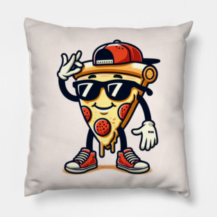 Funny Dabbing Pizza, Dancing Pizza Pose Pillow
