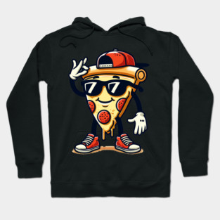 Funny Dabbing Pizza, Dancing Pizza Pose Hoodie