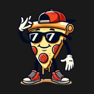 Funny Dabbing Pizza, Dancing Pizza Pose T-Shirt