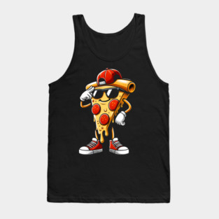 Funny Dabbing Pizza, Dancing Pizza Pose Tank Top