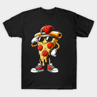 Funny Dabbing Pizza, Dancing Pizza Pose T-Shirt