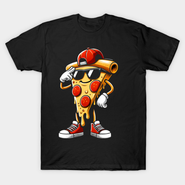 Funny Dabbing Pizza, Dancing Pizza Pose T-Shirt by logiamerch