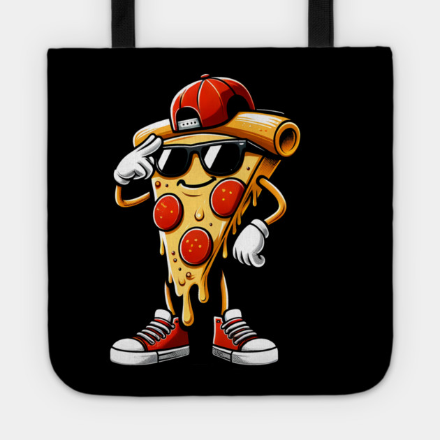 Funny Dabbing Pizza, Dancing Pizza Pose Tote by logiamerch