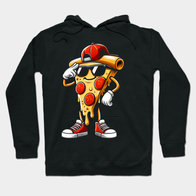 Funny Dabbing Pizza, Dancing Pizza Pose Hoodie by logiamerch