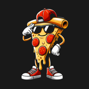 Funny Dabbing Pizza, Dancing Pizza Pose T-Shirt