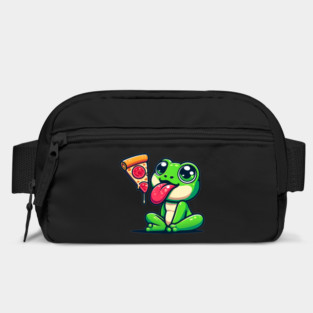Cute Frog eating Pizza Bag