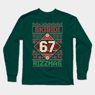 Skibidi-67-Rizzmas Long Sleeve T-Shirt