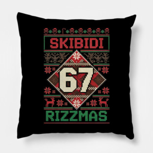 Skibidi-67-Rizzmas Pillow