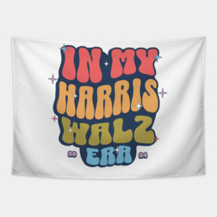 Harris Walz Era (Back) Tapestry