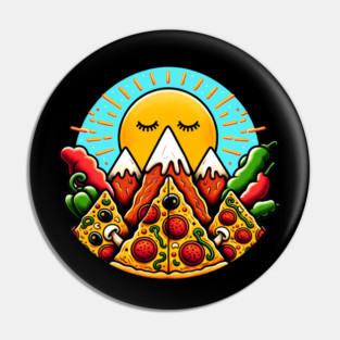 Funny Pizza Moutain Pin