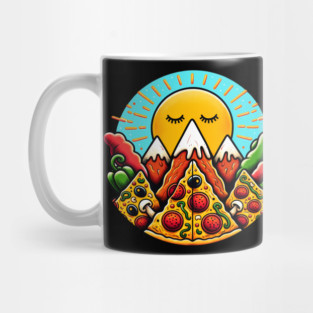 Funny Pizza Moutain Mug
