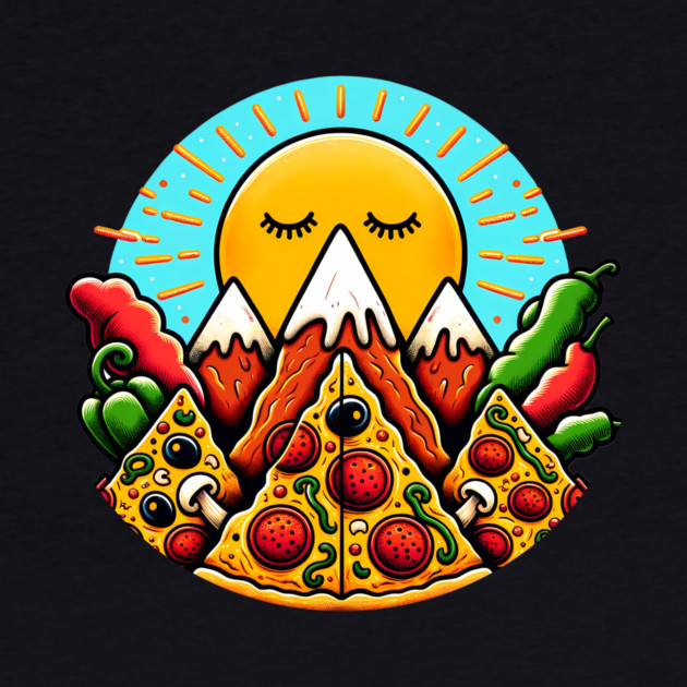 Funny Pizza Moutain by logiamerch