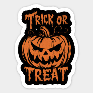 Trick or Treat Design: Menacing Jack-o'-Lantern - Spooky Halloween Art Magnet