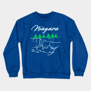 Niagara falls Horseshoe Falls, American Falls, and Bridal Veil Falls Crewneck Sweatshirt