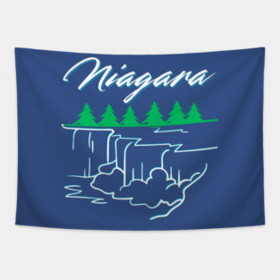 Niagara falls Horseshoe Falls, American Falls, and Bridal Veil Falls Tapestry