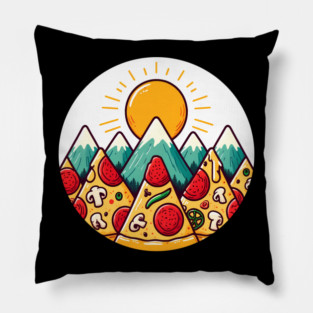 Funny Pizza Moutain Pillow