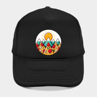 Funny Pizza Moutain Hat