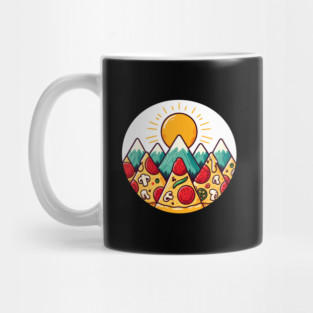 Funny Pizza Moutain Mug