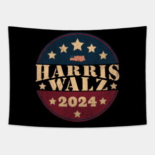 Harris Walz 2024-vintage Tapestry