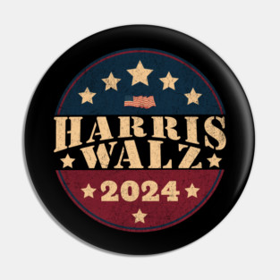 Harris Walz 2024-vintage Pin