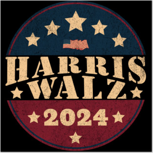 Harris Walz 2024-vintage Posters and Art