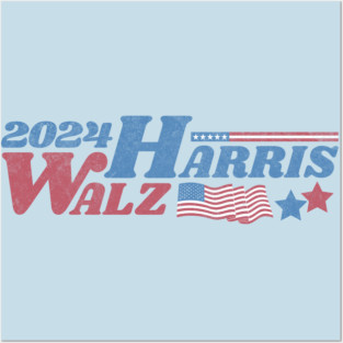 Harris Walz 2024 -For the people Posters and Art