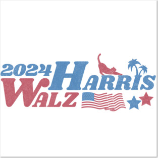 Harris Walz 2024 Posters and Art