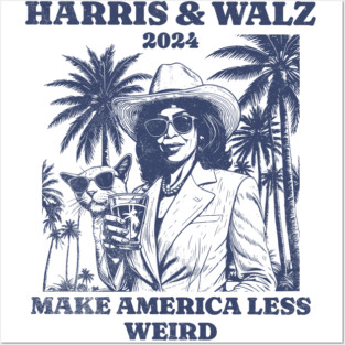 Harris Walz 2024 Posters and Art