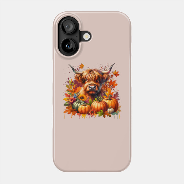 Thanksgiving Cow Phone Case by HolidayBug