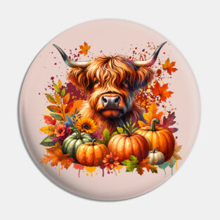 Thanksgiving Cow Pin