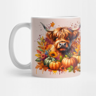Thanksgiving Cow Mug