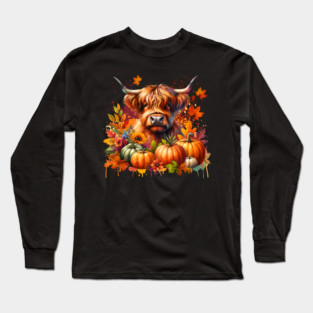 Thanksgiving Cow Long Sleeve T-Shirt