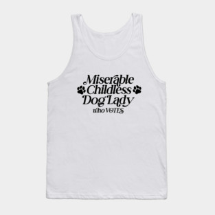 Womens Childless Dog Lady for Harris 2024 Tank Top