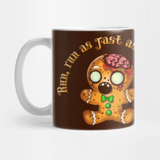 Christmas Gingerbread Man Zombie Mug