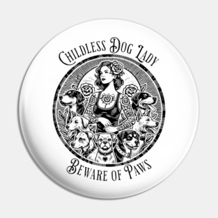 Childless Dog Lady Is Voting Kamala Election Usa Pin