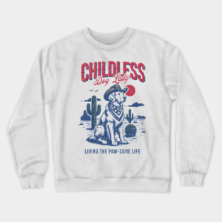 THIS CHILDLESS CAT AND DOG LADY IS VOTING KAMALA Crewneck Sweatshirt
