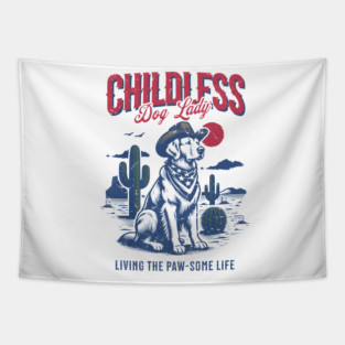 THIS CHILDLESS CAT AND DOG LADY IS VOTING KAMALA Tapestry