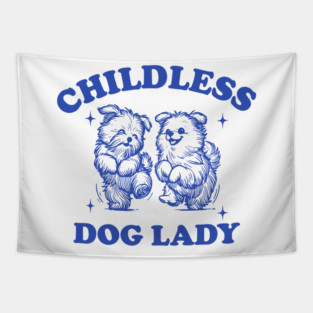This Childless Dog Lady is Voting Kamala Dog Mom Tapestry