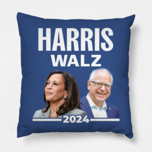 Vote harris walz 2024 Pillow
