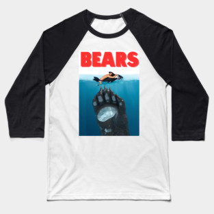 Gay Bear Jaws parody Tee Baseball T-Shirt