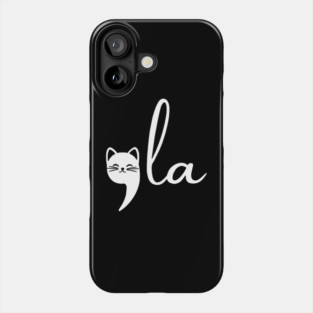 Cat Comma La Kamala Harris For President 2024, Cat Ladies For Kamala Phone Case