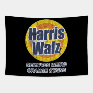 Harris Walz - Removes Weird Orange Stains Tapestry