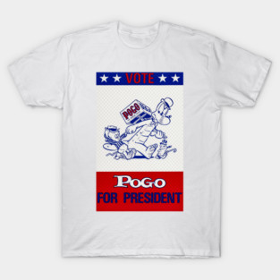 Vote Pogo for President Classic 1950’s Comic T-Shirt