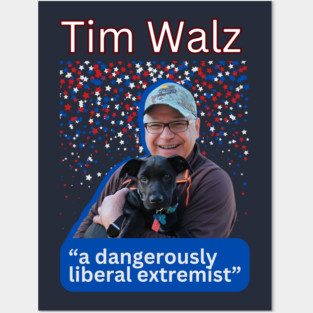 tim walz 2024 Posters and Art