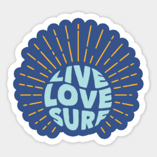 Live Love Surf Sticker