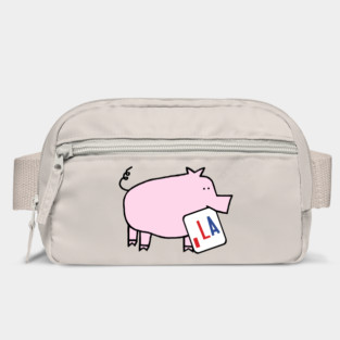 Cute Pig and Comma La Sign Pigs for Kamala Harris Bag