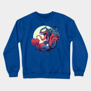 venom vs spiderman Crewneck Sweatshirt